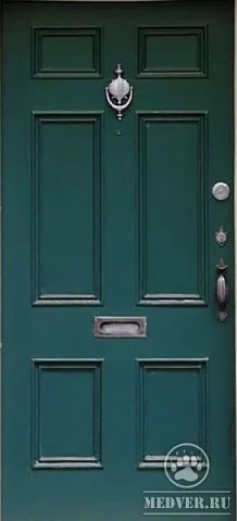 Металлическая дверь из массива сосны-118