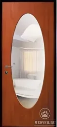 Стальная дверь с зеркалом-143